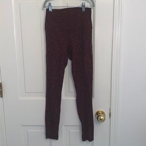 Lululemon pink cheetah print leggings